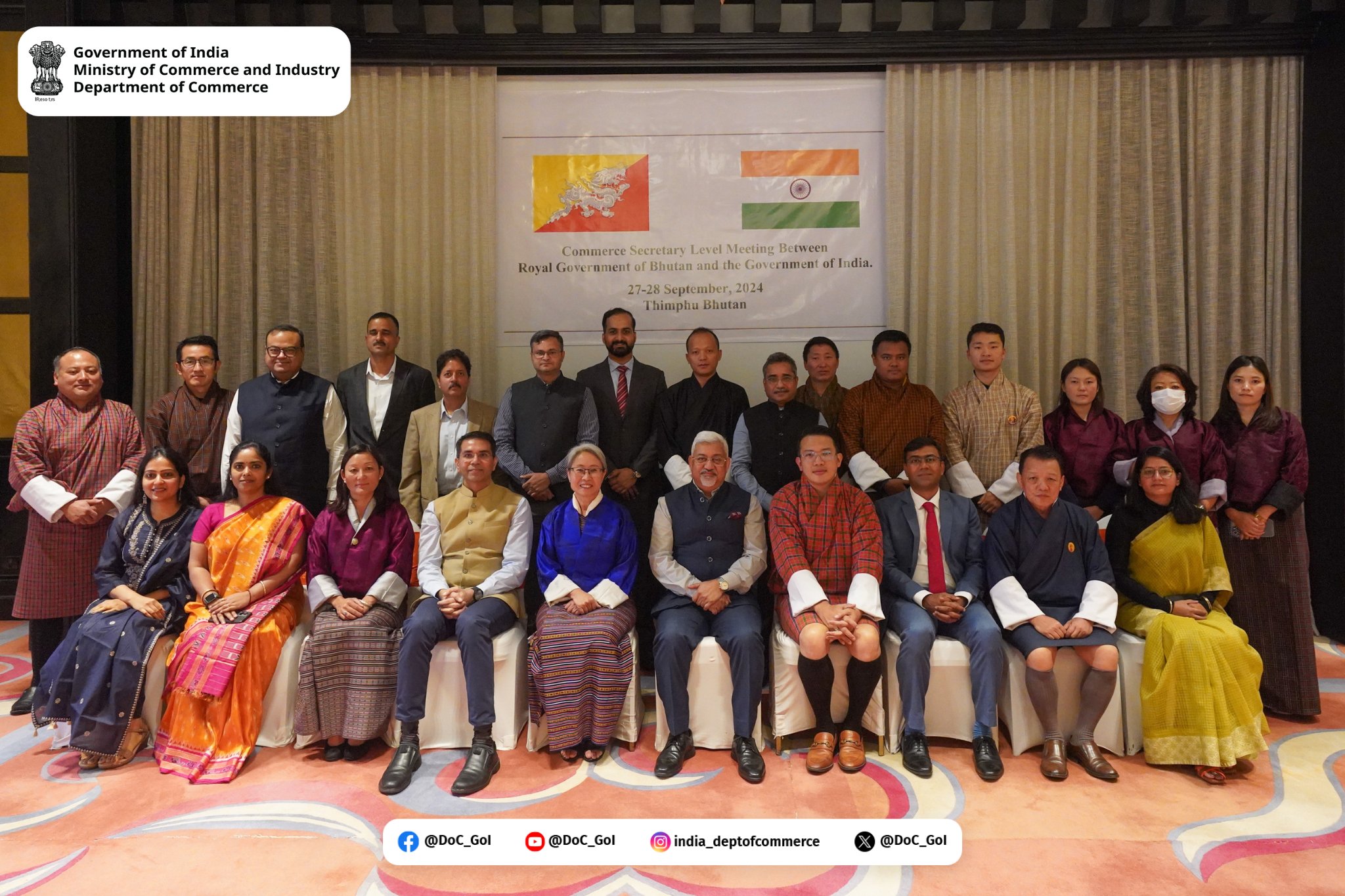 India-Bhutan Commerce Secretary-Level Meeting in Thimphu Focuses on Boosting Cross-Border Trade and Connectivity
