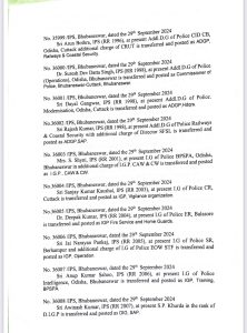 Major IPS Reshuffle in Odisha: Over 55 Officers Transferred, SDD Singh is New Police Commissioner of Cuttack-Bhubaneswar