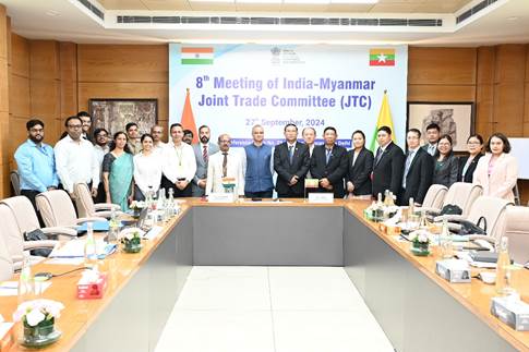 India and Myanmar Hold 8th Joint Trade Committee Meeting in New Delhi
