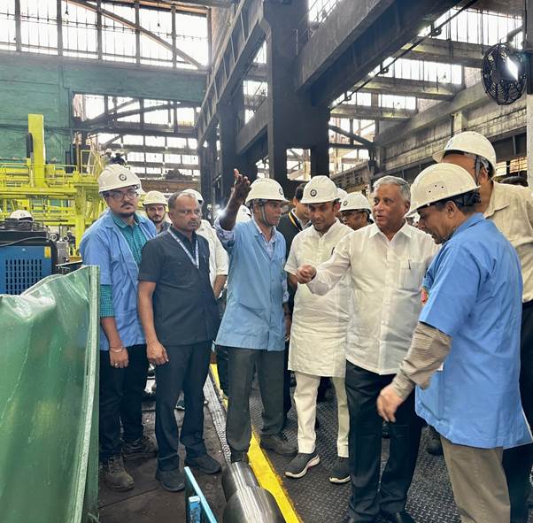 Union Minister V. Somanna Inspects Rail Wheel Factory, Reviews Bengaluru Suburban Railway Project