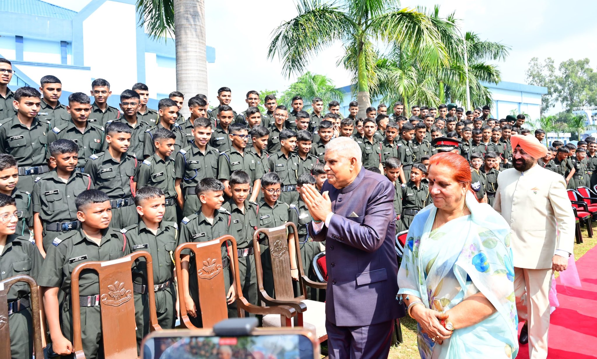 Vice-President Jagdeep Dhankhar Inspires Cadets at Rashtriya Indian Military College, Dehradun
