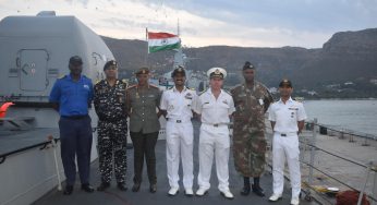 Indian Navy’s INS Talwar Arrives in South Africa for IBSAMAR VIII Naval Exercise
