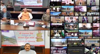 Defence Minister Rajnath Singh Inaugurates 75 BRO Road and Bridge Projects Worth Rs 2,236 Crore