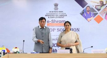 Union Minister Mansukh Mandaviya Launches “eShram – One Stop Solution” to Simplify Access to Welfare Schemes for Unorganised Workers