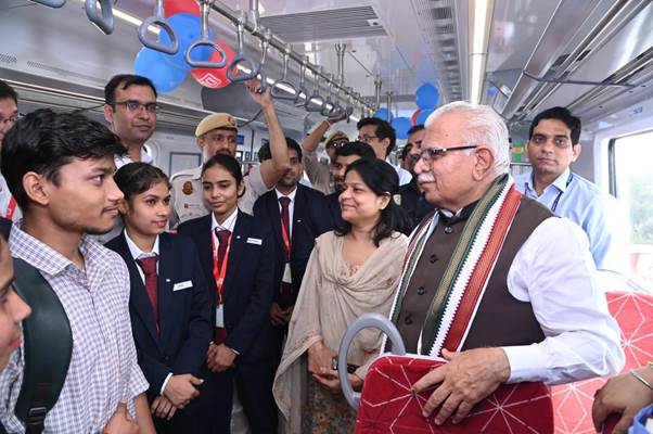 Minister Manohar Lal Marks One Year of Namo Bharat Operations, Highlights Rapid Rail’s Impact on Commuters