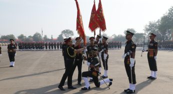 General Upendra Dwivedi Awards President’s Colours to Mechanised Infantry Battalions at IFFI 2024