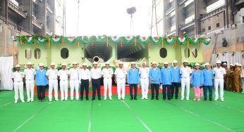 Keel Laying Ceremony of First Fleet Support Ship Marks Milestone in Naval Capability Enhancement