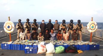 Indian Navy Intercepts Sri Lankan Boats Carrying 500 kg of Crystal Meth in Joint Anti-Narcotics Operation