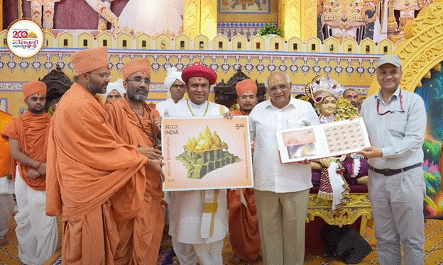 Commemorative Stamp Released for 200th Anniversary of Vadtal Temple