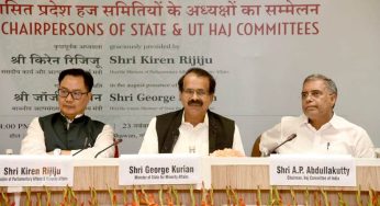 Kiren Rijiju Inaugurates Conference of State and UT Haj Committees, Unveils Reforms for Haj Pilgrimage
