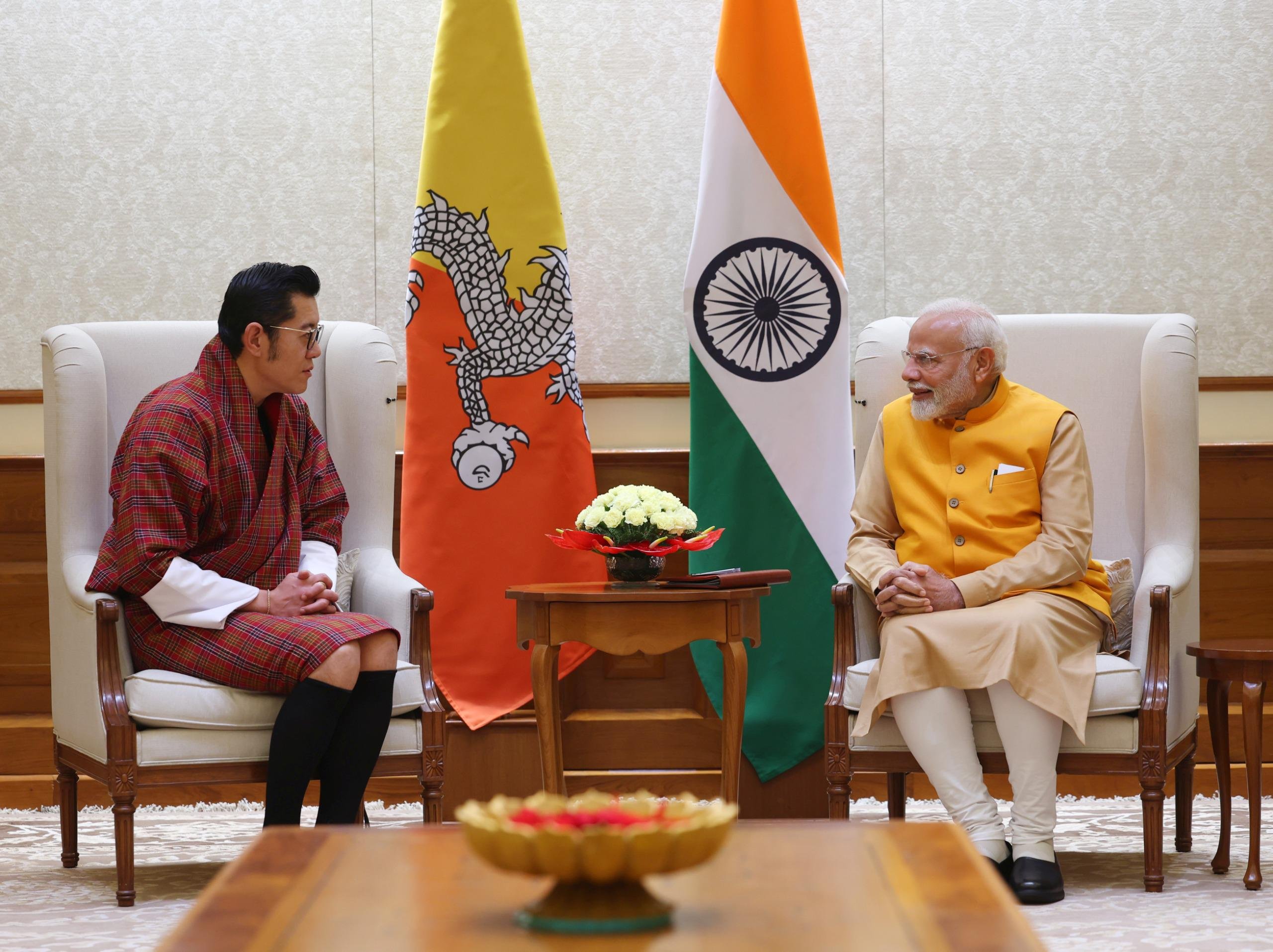 PM Modi Hosts Bhutanese Royals, Strengthens Bilateral Ties in High-Level Meeting