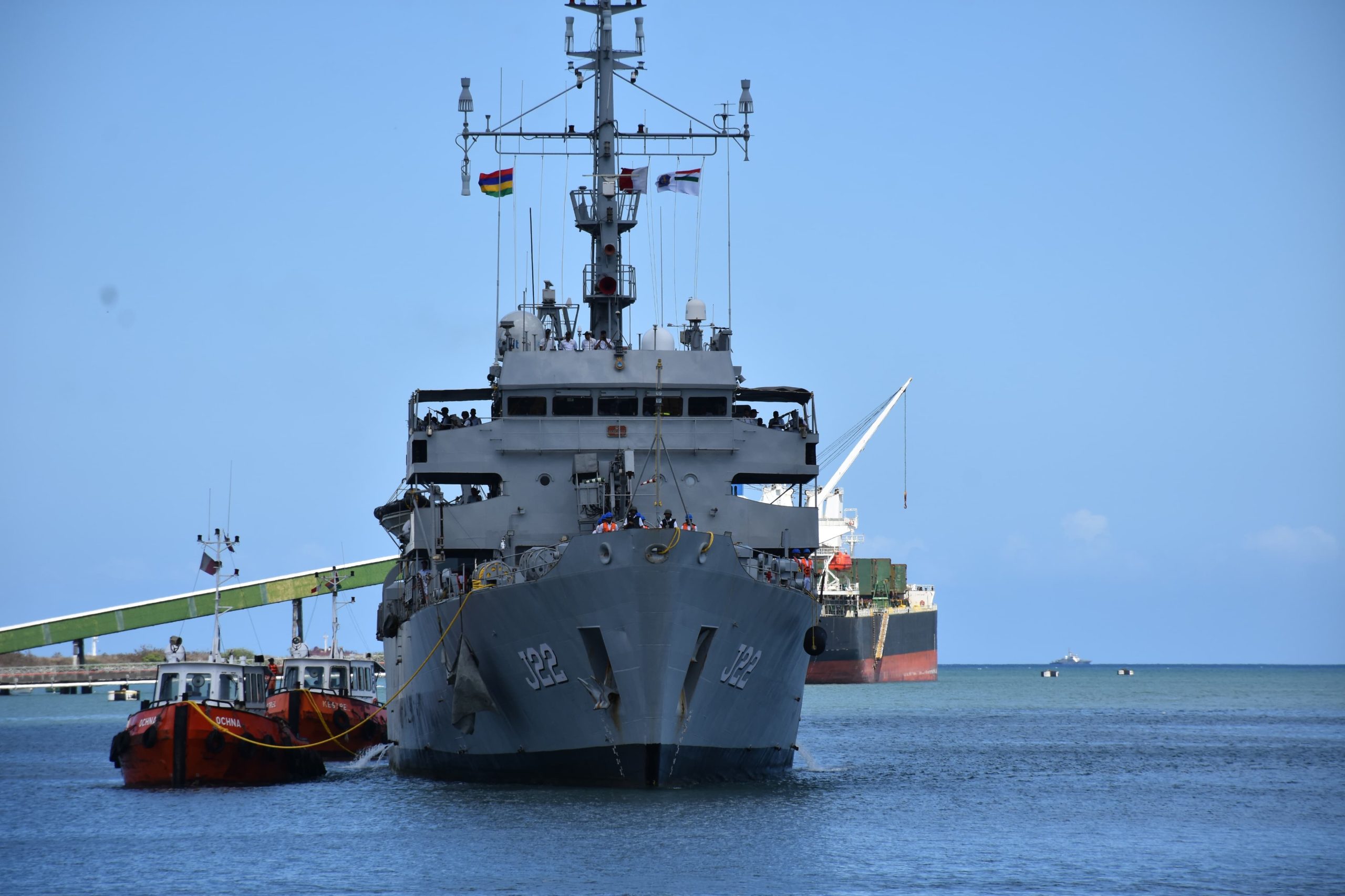 INS Sarvekshak Arrives in Mauritius for Joint Hydrographic Survey