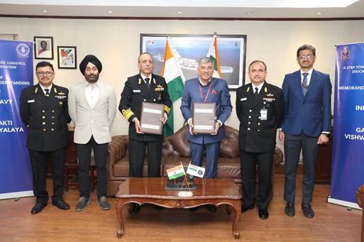 Indian Navy and Gati Shakti Vishwavidyalaya Forge Partnership to Strengthen Logistics