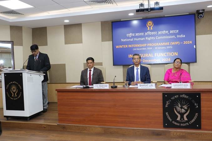 NHRC Inaugurates Winter Internship 2024 for Postgraduate Students