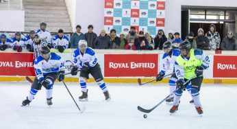 Changla Lamos and Purig Warriors Shine in Day 5 of Royal Enfield Ice Hockey League Season 2