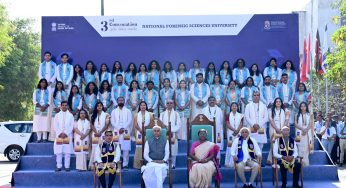 President Murmu Addresses Convocation at National Forensic Sciences University