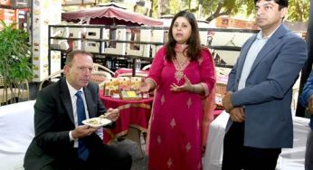 Former Australian Prime Minister Anthony John Abbott Explores NAFED Millet Experience Centre in New Delhi