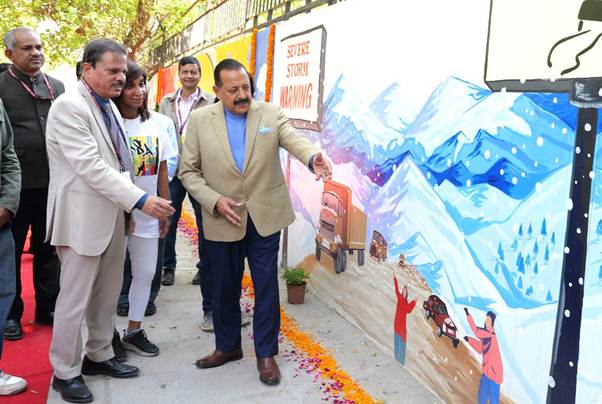 Jitendra Singh Inaugurates India’s First Open Air Art Wall Museum at Mausam Bhawan, Celebrating IMD’s 150 Years of Meteorological Excellence
