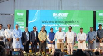 India’s Largest Solar Cell Manufacturing Facility Inaugurated in Gujarat