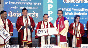 Union Minister Dr. Jitendra Singh Calls for Dynamic Curriculum and Continuous Learning to Tackle Governance Challenges