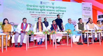 Nationwide ‘Viksit Krishi Sankalp Abhiyan’ Kicks Off in Odisha to Empower 1.5 Crore Farmers