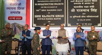 India Responds with Precision: Raksha Mantri Lauds Armed Forces for ‘Operation Sindoor’ and Dedicates 50 Strategic BRO Projects to the Nation