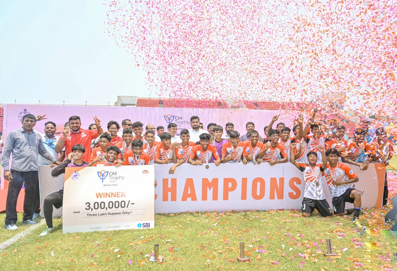 Bargarh FC Clinches Inaugural CM Trophy U-15 Football Championship at Birsa Munda Stadium