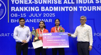 Kalinga Stadium Witnesses Grand Finale of Senior National Ranking Badminton Tournament