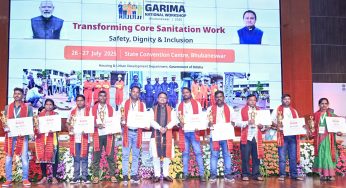 Odisha CM Announces ₹10 Lakh Life Insurance for Sanitation Workers at National GARIMA Workshop
