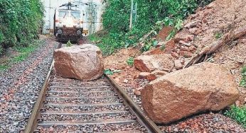 Train Services Disrupted in Rayagada After Boulder Falls on Track