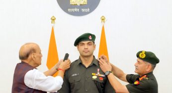 Raksha Mantri Confers Honorary Rank of Lieutenant Colonel on Neeraj Chopra