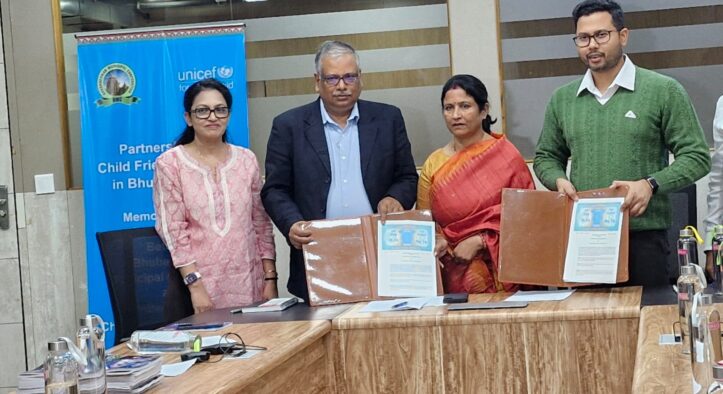 BMC, UNICEF Join Hands to Develop Child-Friendly Spaces Across Bhubaneswar