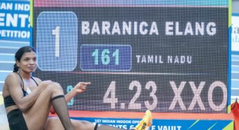 Baranica Elangovan Sets New National Record in Women’s Pole Vault at Bhubaneswar Indoor Meet