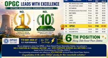 OPGC Emerges Top State Sector Power Generator in India, Secures National Rankings