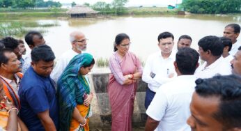 Deputy CM Pravati Parida Visits Flood-Hit Areas in Balasore, Reviews Relief Measures